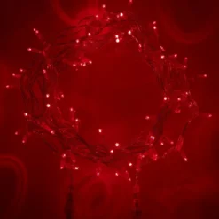 Core Connect 80m 800er LED Lichterkette rot koppelbar transparentes Kabel