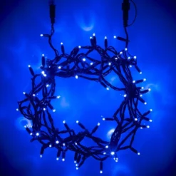 Core Connect 80m 800er LED Lichterkette blau koppelbar grünes Kabel