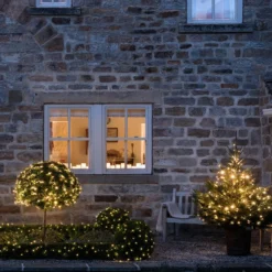 Core Connect 80m 800er LED Lichterkette warmweiß koppelbar grünes Kabel