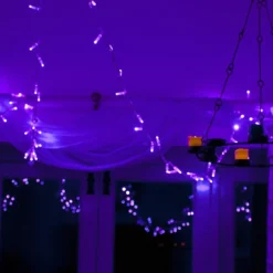 Core Connect 50m 500er LED Lichterkette lila koppelbar transparentes Kabel