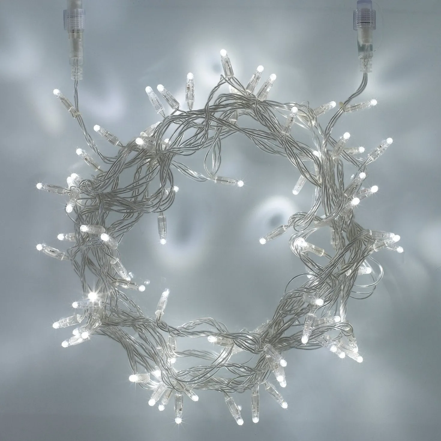 Core Connect 20m 200er LED Lichterkette weiß koppelbar transparentes Kabel