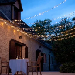 Core Connect 10m 100er LED Lichterkette warmweiß koppelbar transparentes Kabel