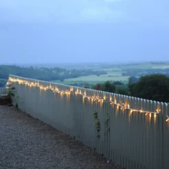 Core Connect 10m 100er LED Lichterkette warmweiß koppelbar transparentes Kabel
