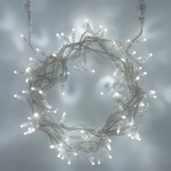 Core Connect 10m 100er LED Lichterkette weiß koppelbar transparentes Kabel