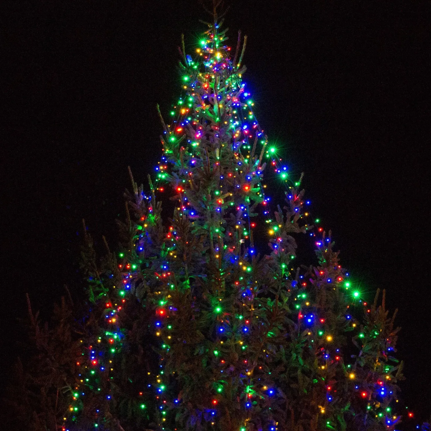 Core Connect 10m 100er LED Lichterkette bunt koppelbar grünes Kabel