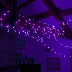 Core Connect 20m 200er LED Lichterkette lila koppelbar transparentes Kabel