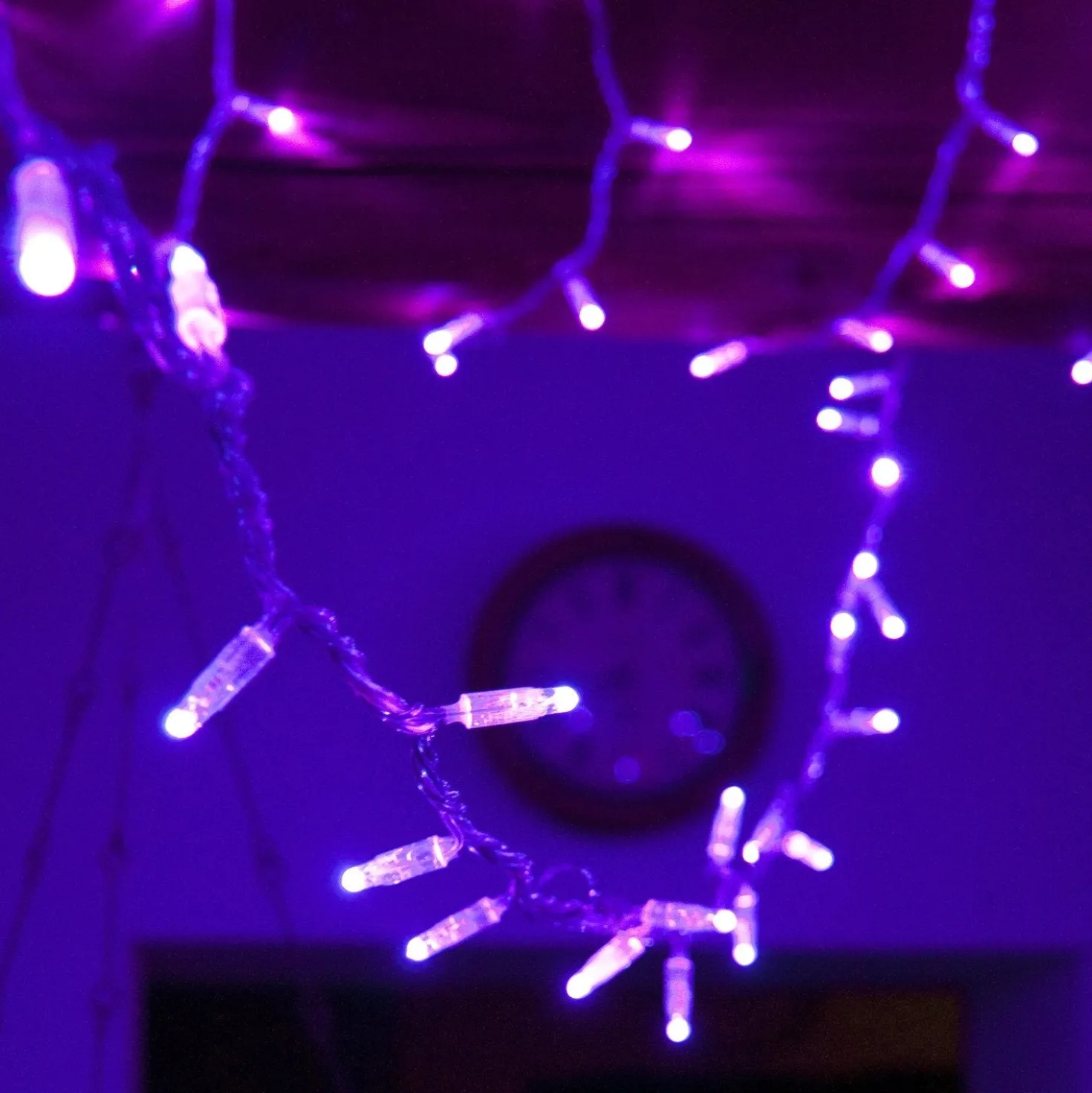 Core Connect 20m 200er LED Lichterkette lila koppelbar transparentes Kabel