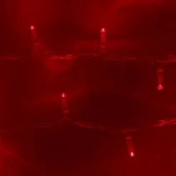 Core Connect 50m 500er LED Lichterkette rot koppelbar transparentes Kabel