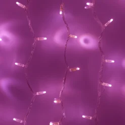 Core Connect 10m 100er LED Lichterkette pink koppelbar transparentes Kabel