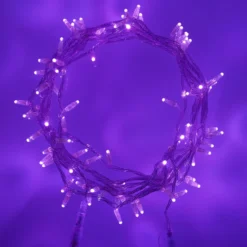 Core Connect 10m 100er LED Lichterkette lila koppelbar transparentes Kabel
