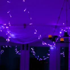 Core Connect 10m 100er LED Lichterkette lila koppelbar transparentes Kabel