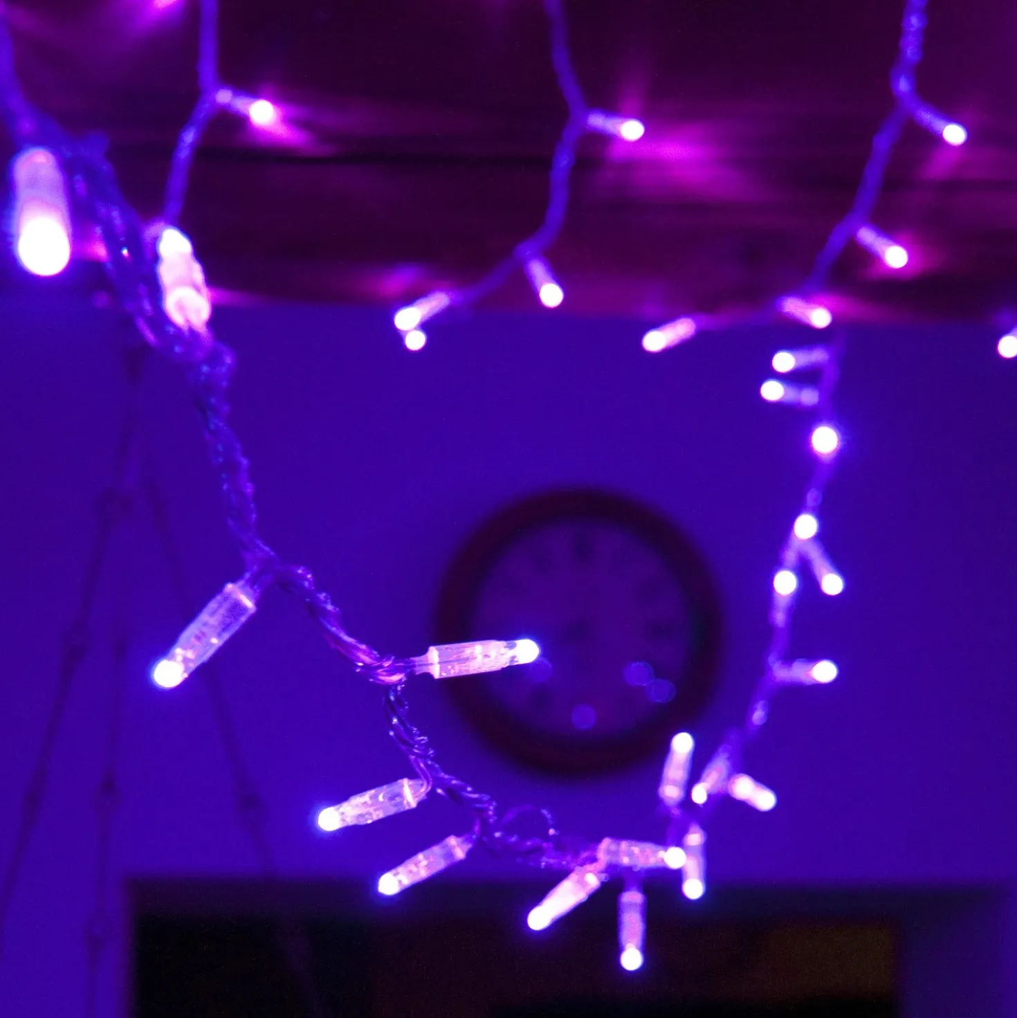 Core Connect 10m 100er LED Lichterkette lila koppelbar transparentes Kabel