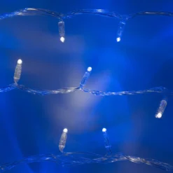 Core Connect 10m 100er LED Lichterkette blau weiß koppelbar transparentes Kabel