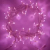 Core Connect 50m 500er LED Lichterkette pink koppelbar transparentes Kabel