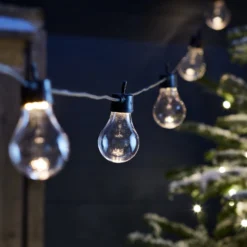Core Connect 15m 30er Party Lichterkette warmweiß koppelbar schwarzes Kabel