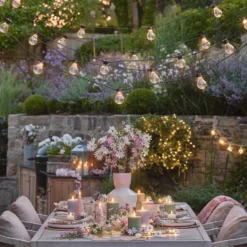 Core Connect 50m 100er Party Lichterkette warmweiß koppelbar schwarzes Kabel