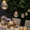 Core Connect 45m 90er Party Lichterkette warmweiß koppelbar schwarzes Kabel