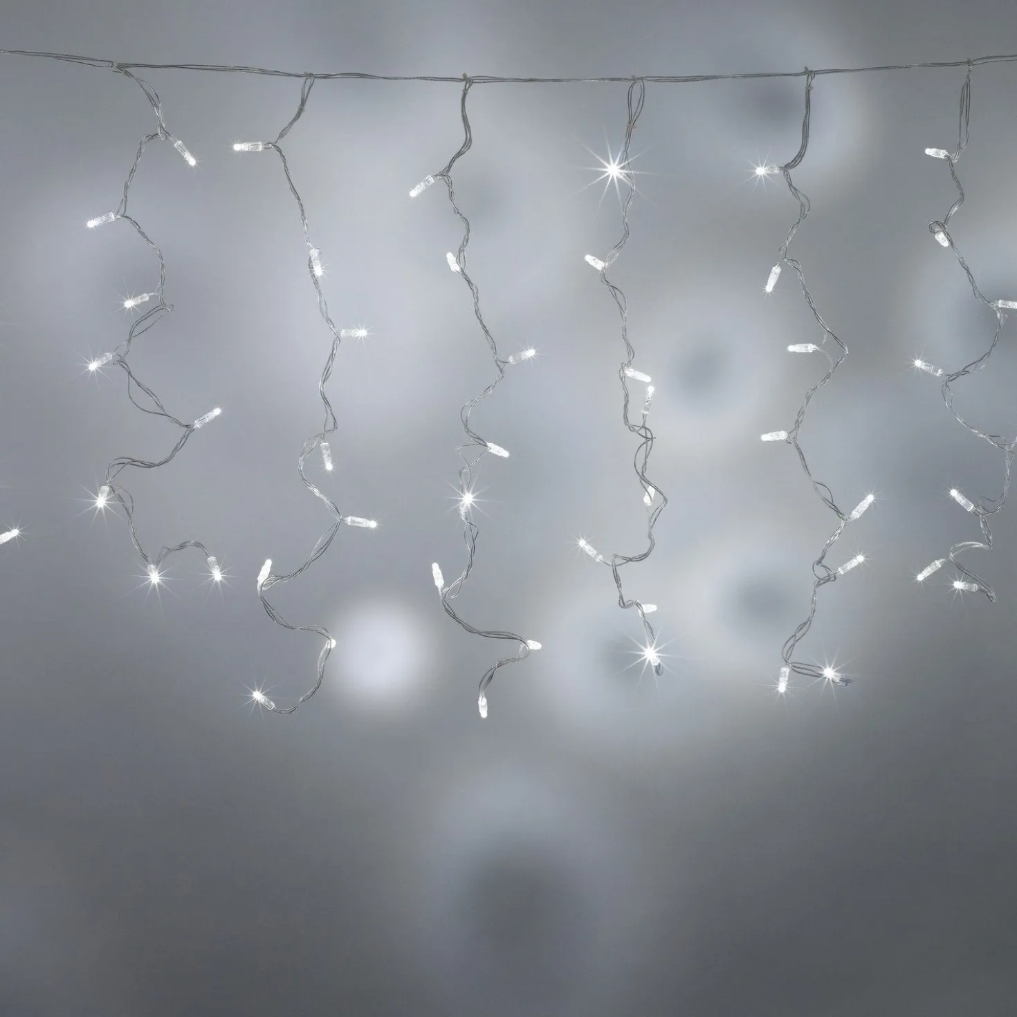 Core Connect 10m x 1m 480er LED Lichtervorhang weiß koppelbar transparentes Kabel