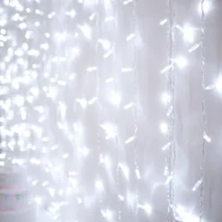 Core Connect 4m x 3m 576er LED Lichtervorhang weiß koppelbar transparentes Kabel