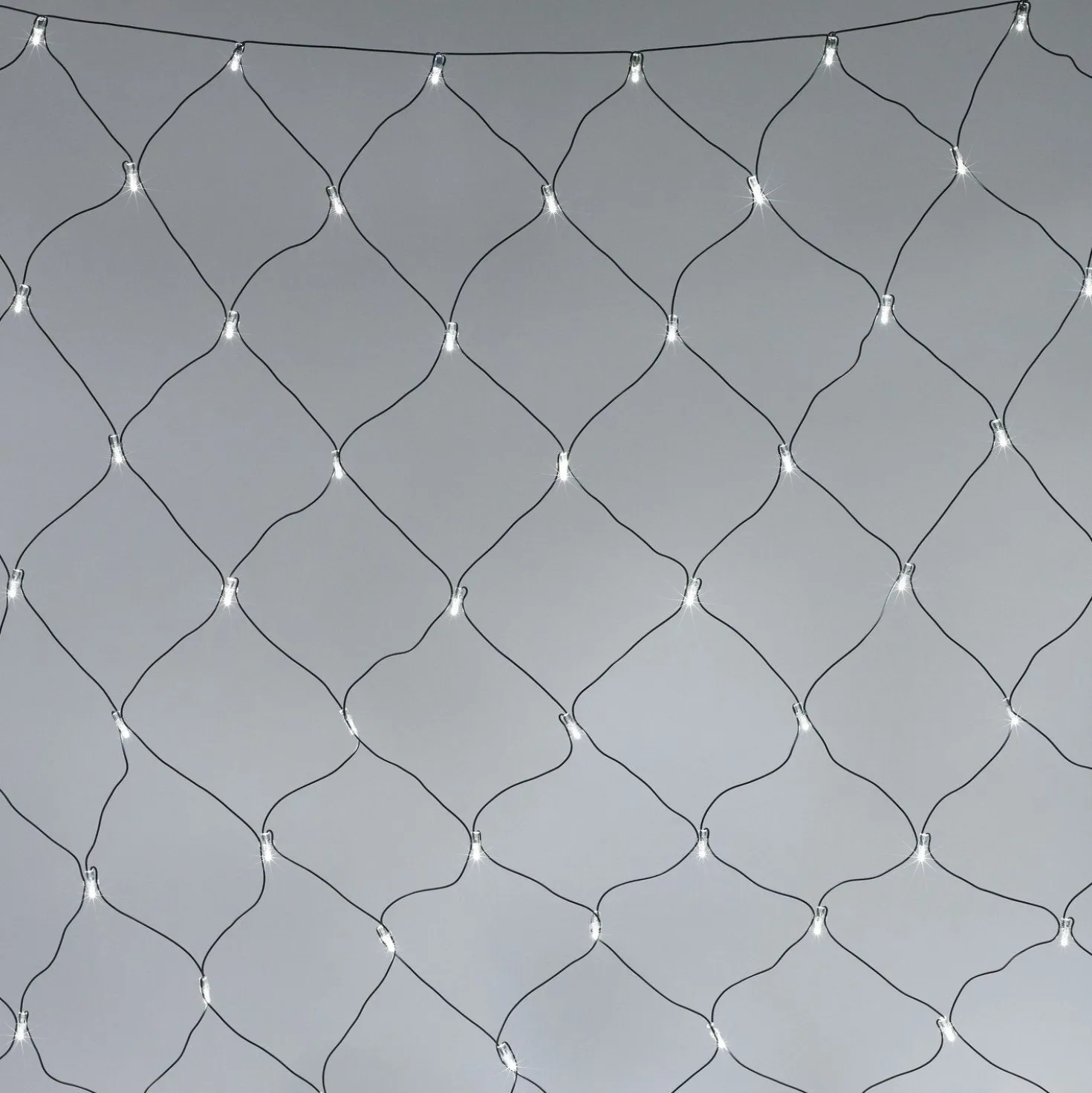 Core Connect 8m x 2m 560er LED Lichternetz weiß koppelbar grünes Kabel