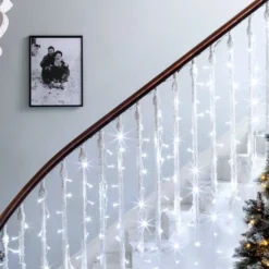 Core Connect 2m x 1m 96er LED Lichtervorhang weiß koppelbar transparentes Kabel