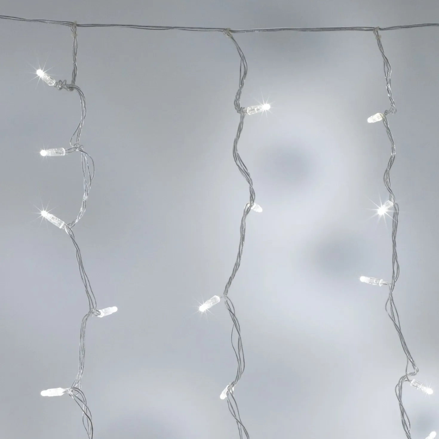 Core Connect 2m x 2m 192er LED Lichtervorhang weiß koppelbar transparentes Kabel