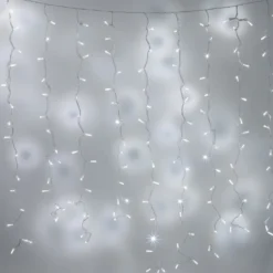 Core Connect 2m x 2m 192er LED Lichtervorhang weiß koppelbar transparentes Kabel