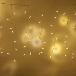 Core Connect 2m x 1m 96er LED Lichtervorhang warmweiß koppelbar transparentes Kabel