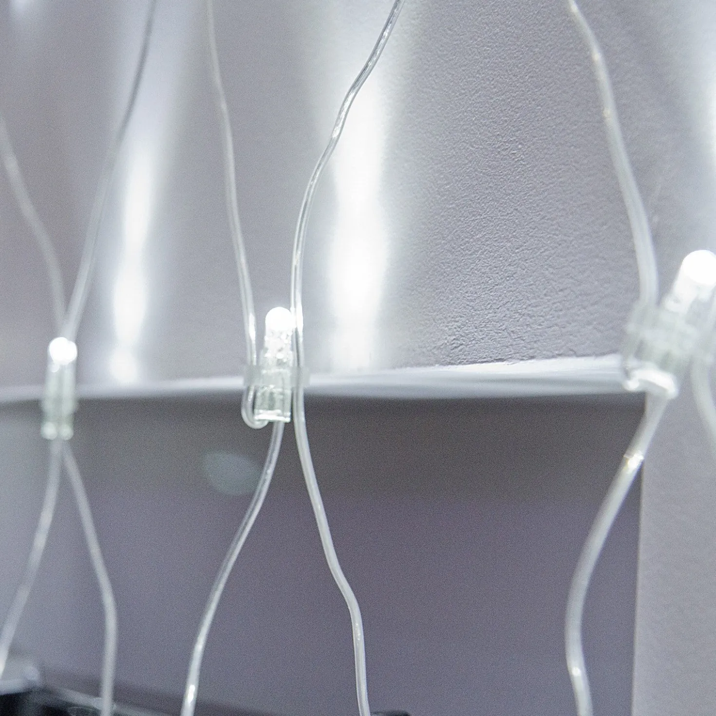 Core Connect 2m x 2m 140er LED Lichternetz weiß koppelbar transparentes Kabel