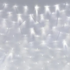 Core Connect 2m x 2m 140er LED Lichternetz weiß koppelbar transparentes Kabel