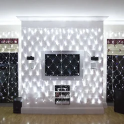 Core Connect 2m x 2m 140er LED Lichternetz weiß koppelbar transparentes Kabel