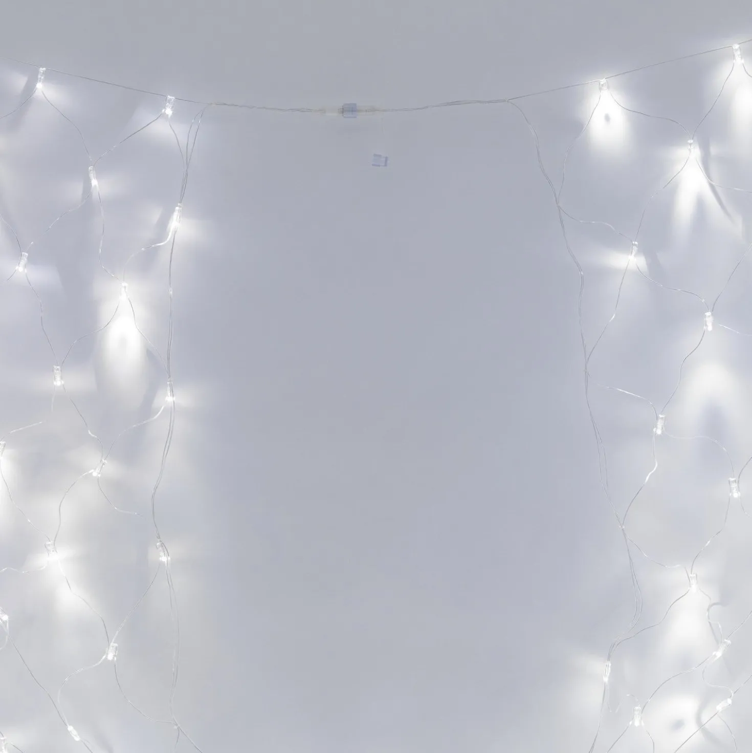 Core Connect 2m x 2m 140er LED Lichternetz weiß koppelbar transparentes Kabel