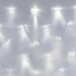 Core Connect 2m x 2m 140er LED Lichternetz weiß koppelbar transparentes Kabel