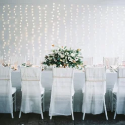 Core Connect 8m x 2m 768er LED Lichtervorhang warmweiß koppelbar transparentes Kabel