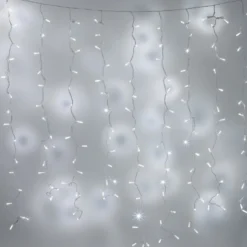 Core Connect 6m x 2m 576er LED Lichtervorhang weiß koppelbar transparentes Kabel