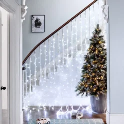 Core Connect 6m x 2m 576er LED Lichtervorhang weiß koppelbar transparentes Kabel