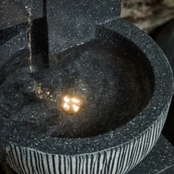 Darnbrook 116cm LED Gartenbrunnen Kaskade
