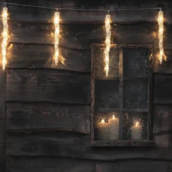 10er Acryl LED Eiszapfen Lichterkette