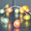 20er batteriebetriebene LED-Ostereier-Lichterkette mit bunten Mikrolichtern