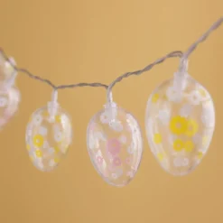 10er batteriebetriebene warmweiße Ostereier LED-Lichterkette