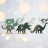 20er Dino Lichterkette aus Holz