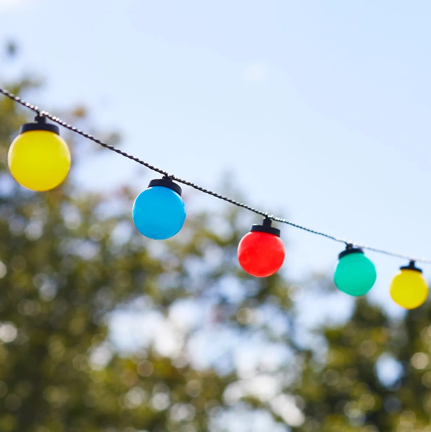30er Festival Party Lichterkette bunt
