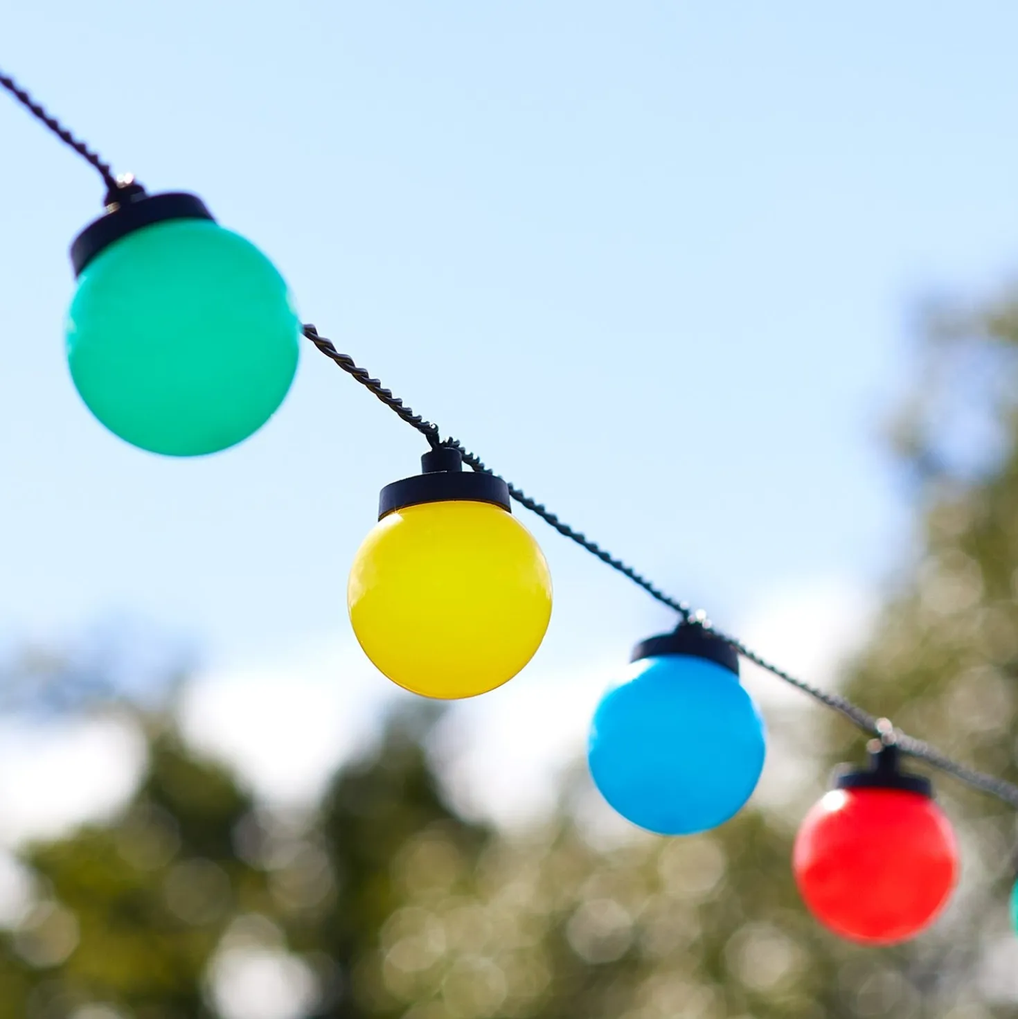 30er Festival Party Lichterkette bunt
