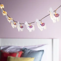 10er Lama Lichterkette Kinderzimmer