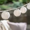 20er Lampion Lichterkette Cut-Out Muster koppelbar wetterfest