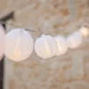 20er Lampion Lichterkette warmweiß