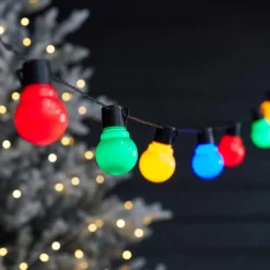 30er LED Fiesta Party Lichterkette bunt