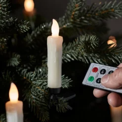 10er LED kabellose Weihnachtsbaumkerzen