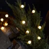 50er LED Kugel Lichterkette außen warmweiß