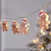 10er LED-Lichterkette mit Lebkuchenmännchen